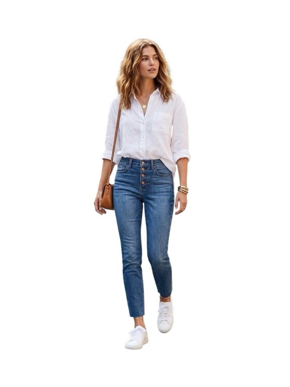 J. Crew 10" High-Rise Skinny Jeans 26P Button Fly Raw Hem Blue AT865